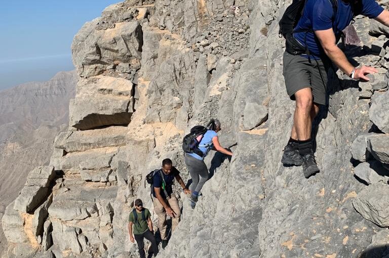 Stairways to heaven vertical wall Climb